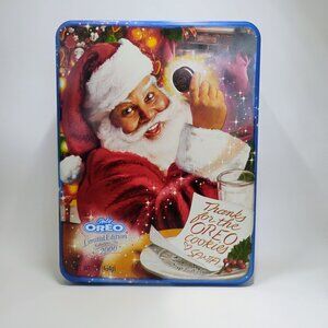 Vintage Oreo Cookies Tin Limited Edition 2000 Christmas Holiday Collectibles